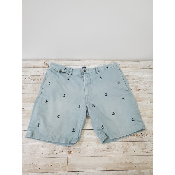 Polo Ralph Lauren Coastal Nautical Embroidered Nautical Anchor Shorts Sz 36 - Picture 1 of 8